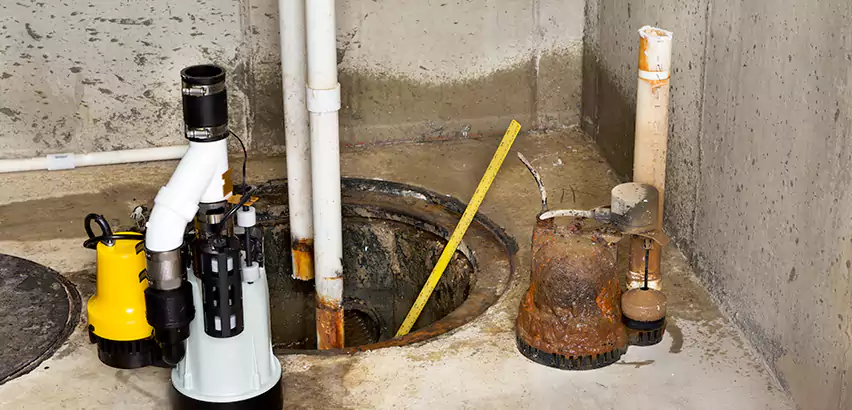Installing Sump Pump in Finished Basement in Tukwila, WA